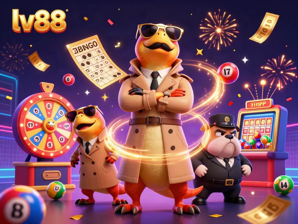 Three cartoon raptors amusingly attempt to enter a VIP casino lounge, representing lv88 gaming excitement.