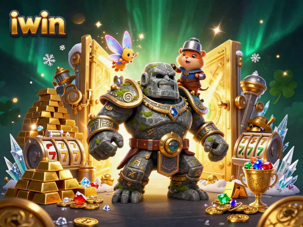 Play dynamic casino games with iwin's enchanting golem guardian and fairy magic.