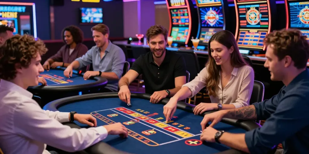 Experience the excitement at UK online casino not on GamStop with diverse players engaged in thrilling games.