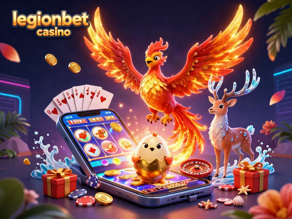 Experience thrilling gameplay at legionbet casino with vibrant phoenix characters and dynamic slot action.