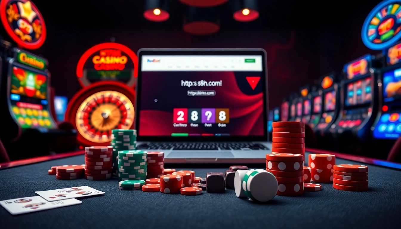 Experience the thrill of online gambling at https://s8hn.com/ with exciting casino elements and vibrant visuals.