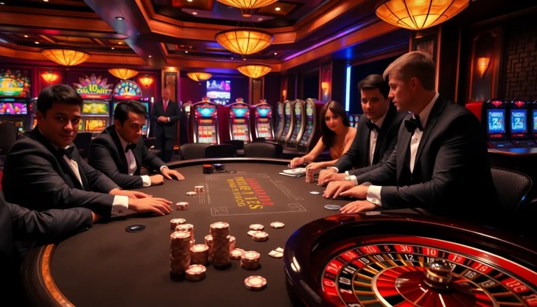 Experience thrilling gameplay at https://luck8.bid/ with luxurious poker and roulette tables.