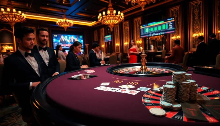 Experience thrilling poker games and roulette at https://bem88.io/ with exciting casino visuals.