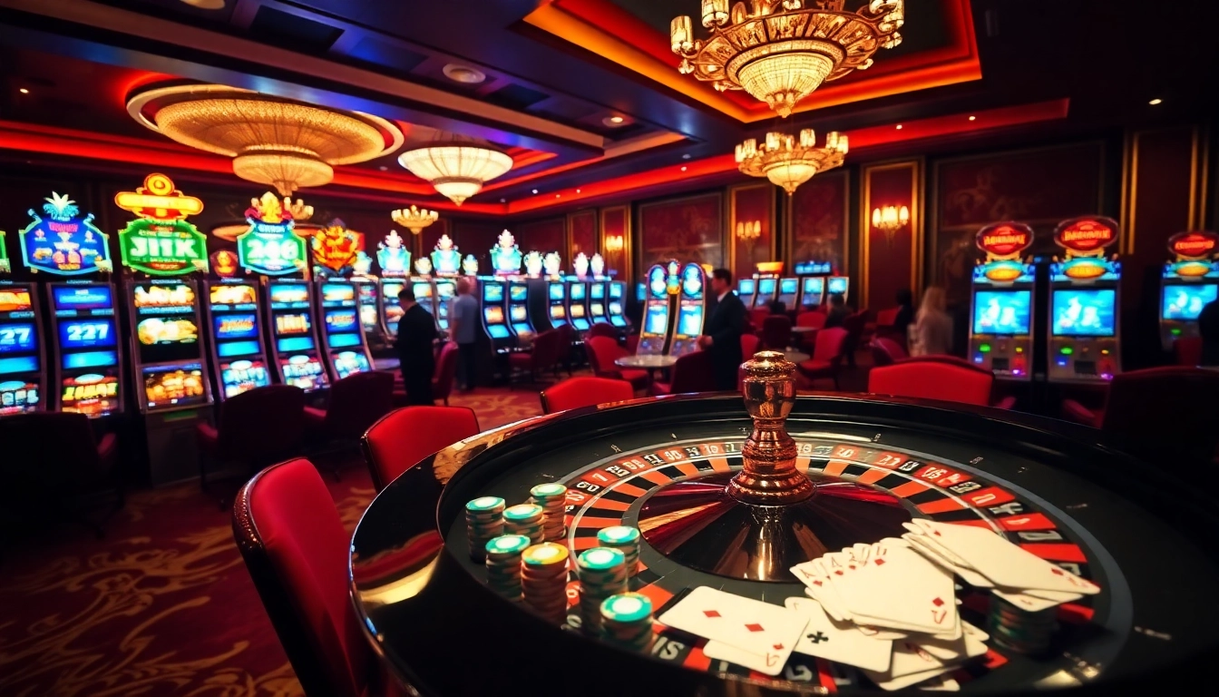 Engaged players at a casino scene from https://f168.direct/ enjoying a thrilling roulette game.