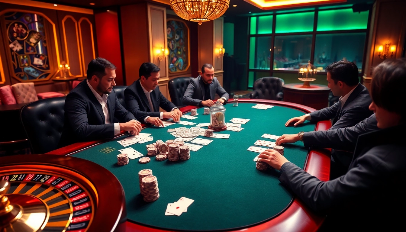 Exciting poker scene featuring luxury casino elements at https://99okwin.live, showcasing high-stakes excitement.