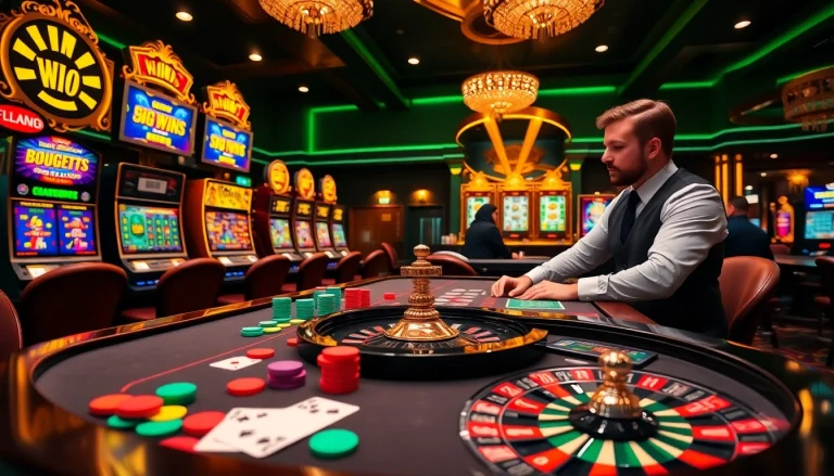 The exciting gaming environment of 11uu showcasing a poker table with vibrant chips and cards under warm lighting.