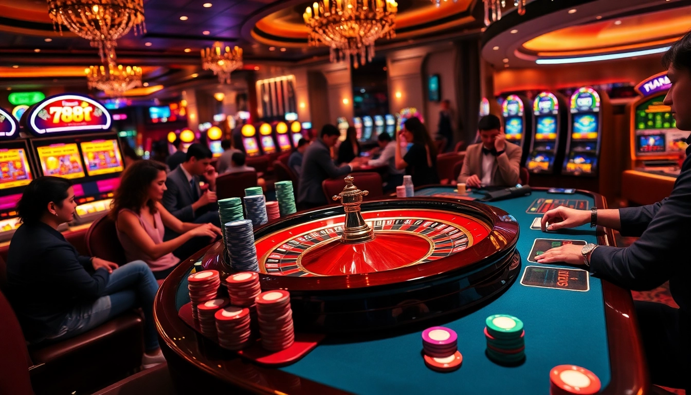 Experience the thrill of winning at the 788t casino with exciting roulette and vibrant slot machines.